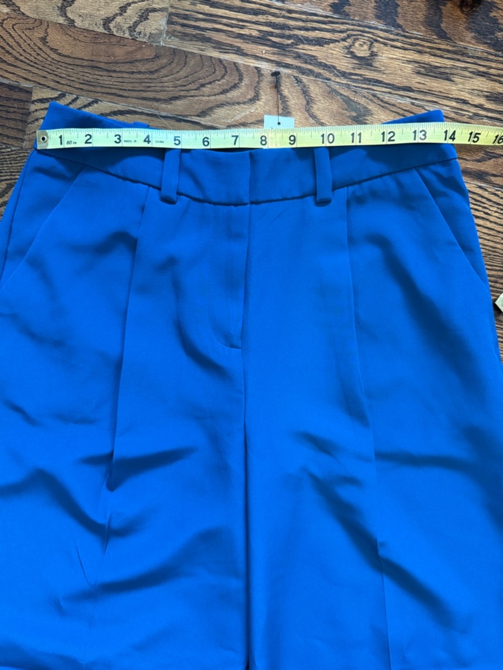 NWT New York and Company Blue High Rise Wide Leg Trousers Size Small - Picture 9 of 11